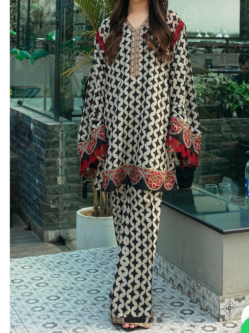 Vanya 2pc Eastern Top and Pants set
